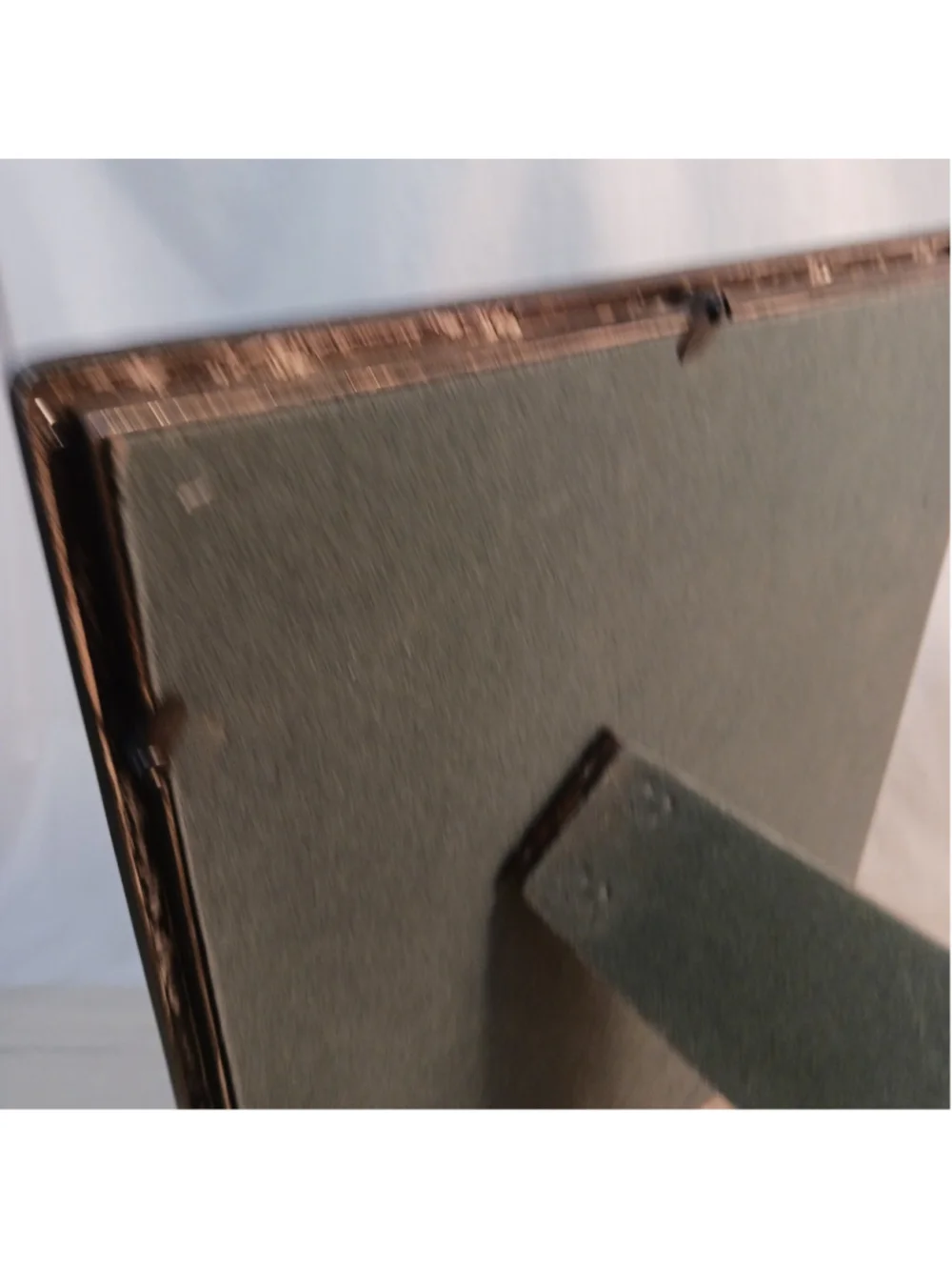 Vintage Art Deco Style Cast Metal Picture Photo Frame 8x10 Heavy Table Top Easel